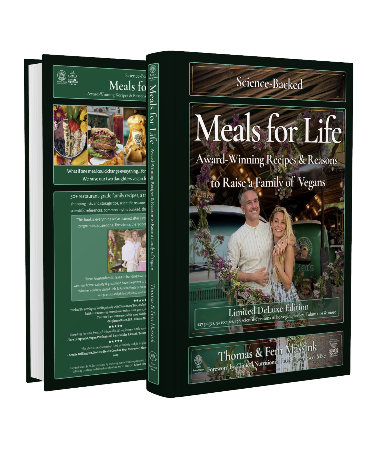 Meals for Life — vegan family cookbook by Liefs Tulum founders Thomas and Fem Massink