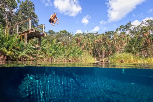 Cenote Cristal Tulum — 10 min walk