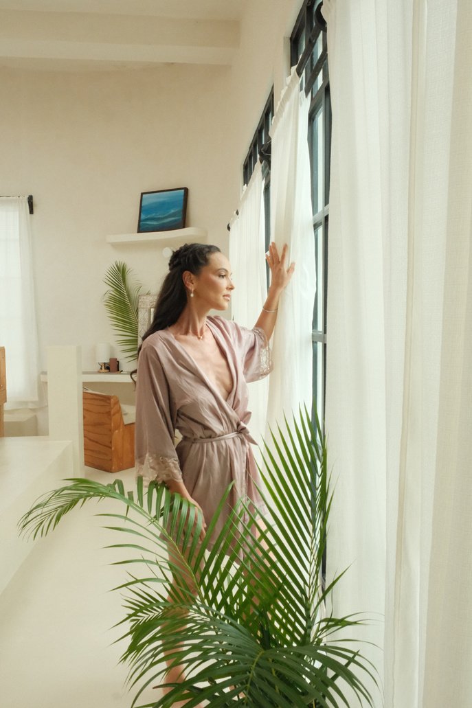Getting-ready house bedroom at Rancho Verde Tulum